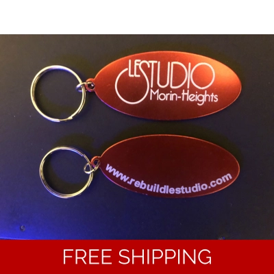 Le Studio Key Tag Red MH White